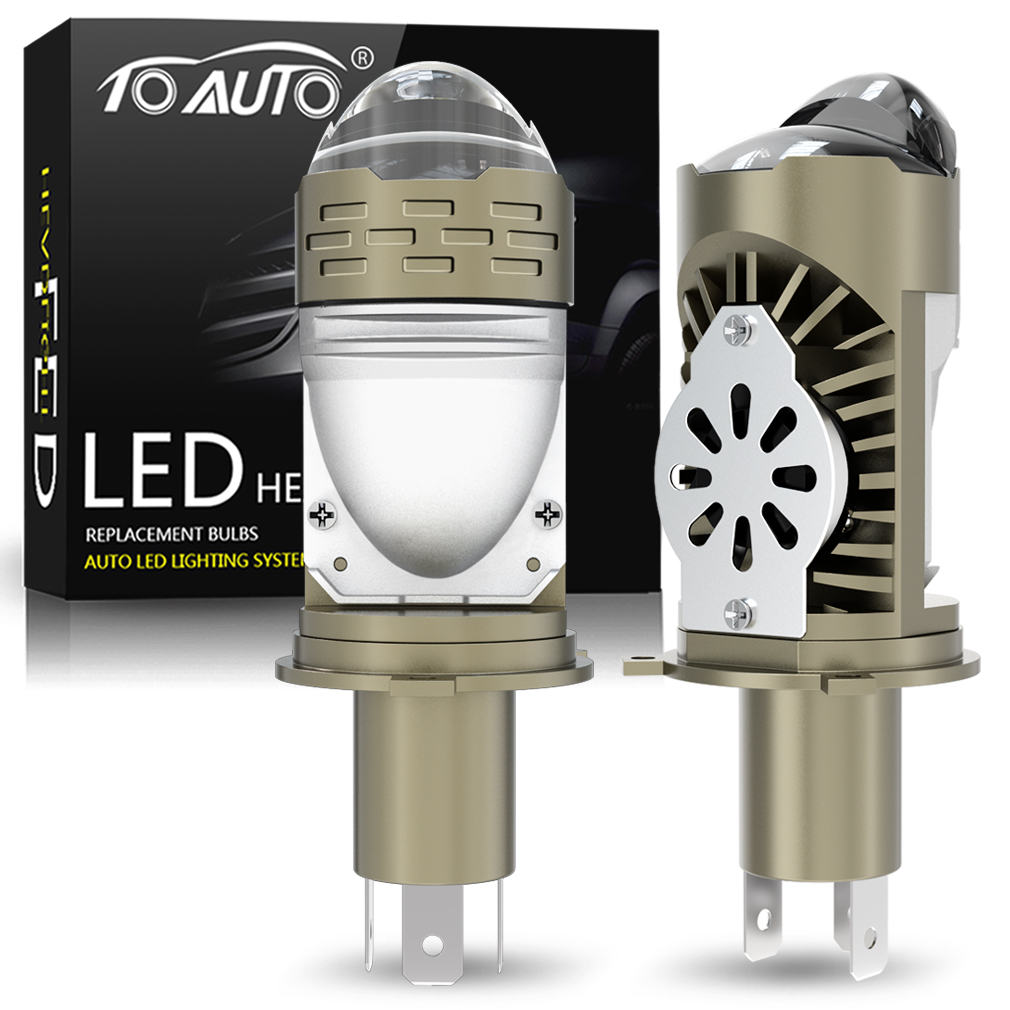 Dual Lens H4 LED Projector Len - огляд і ціна Universal Motorcycle Led Headlight Projector