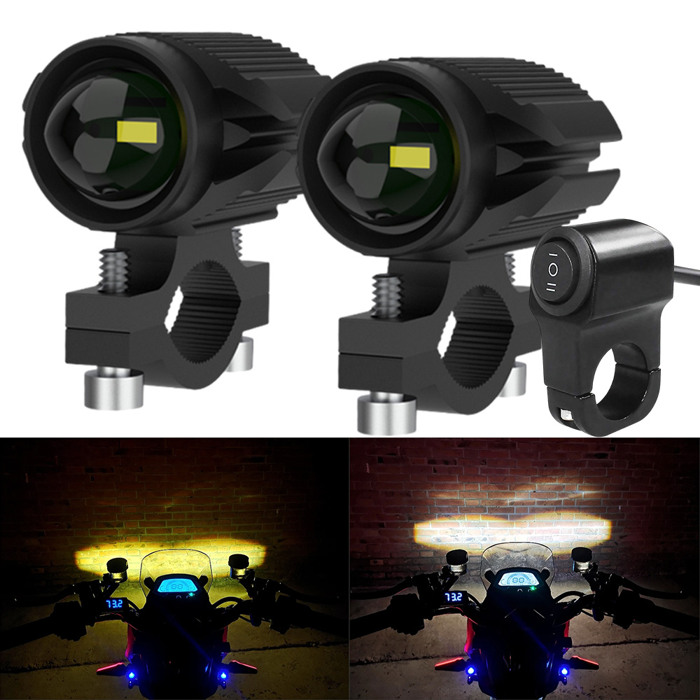 Additional Led Headlights For  - огляд і ціна Universal Motorcycle Led Headlight Projector