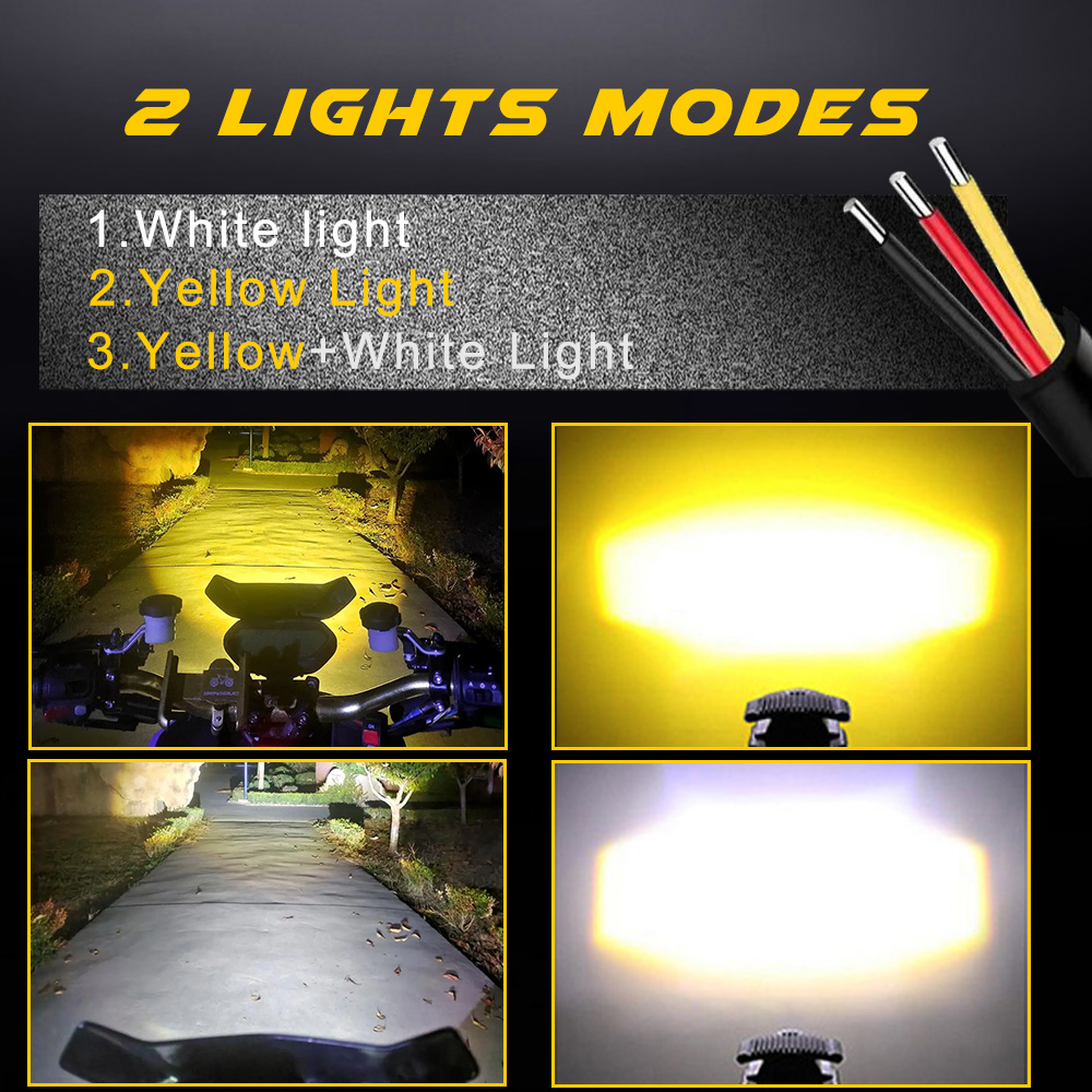 Additional Led Headlights For  - огляд і ціна Universal Motorcycle Led Headlight Projector