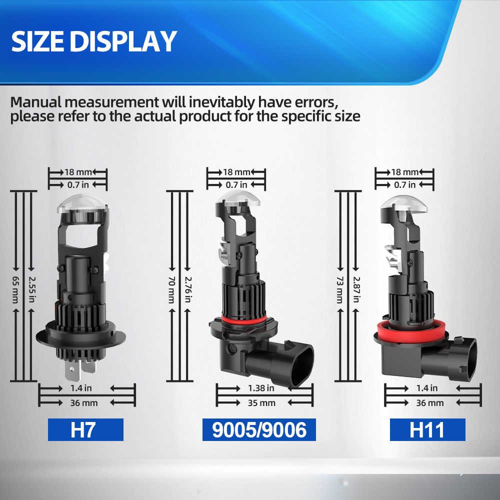 H7 9005/HB3 9006/HB4 H11 led P - огляд і ціна Universal Motorcycle Led Headlight Projector