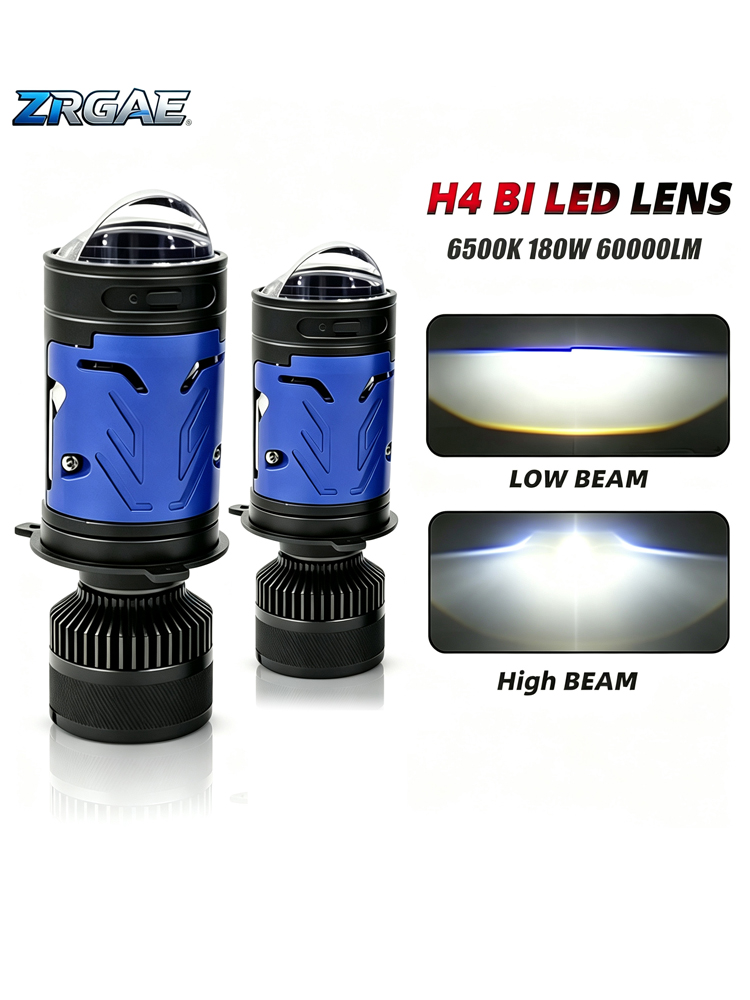 2Pcs H4 Bi Mini LED Projector  - огляд і ціна Universal Motorcycle Led Headlight Projector