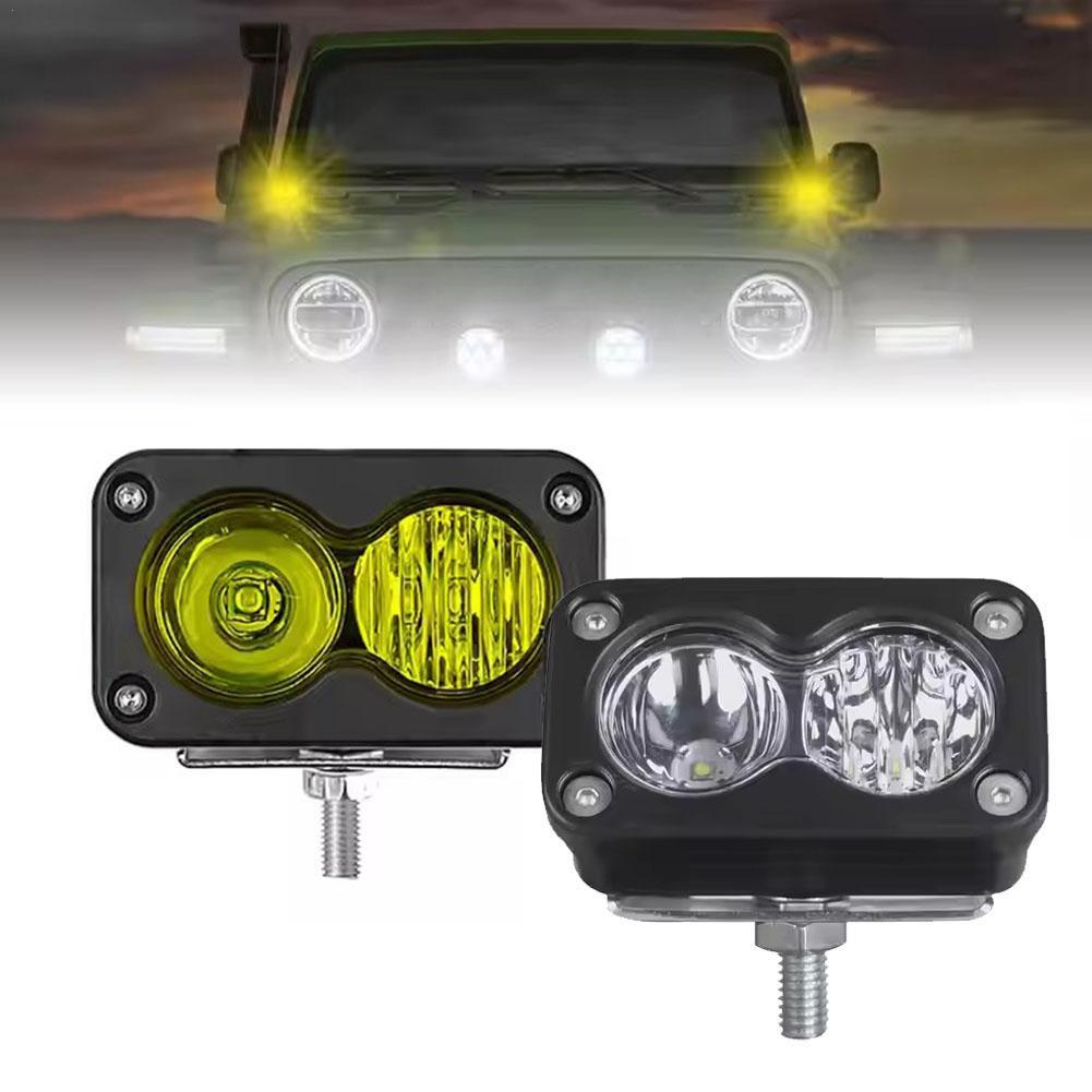 20W LED Headlight 3Inch Square - огляд і ціна Universal Motorcycle Led Headlight Projector