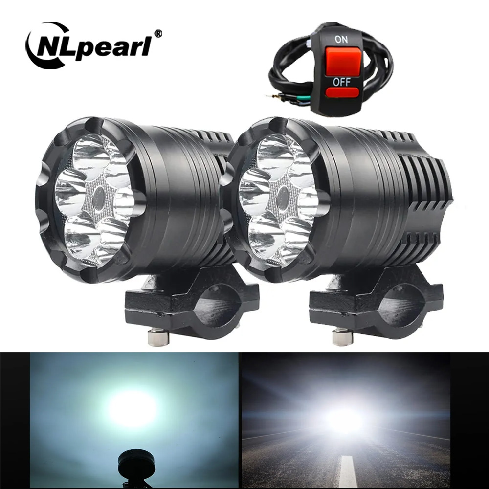 NLpearl 60W Motorcycle LED Hea - огляд і ціна Universal Motorcycle Led Headlight Projector